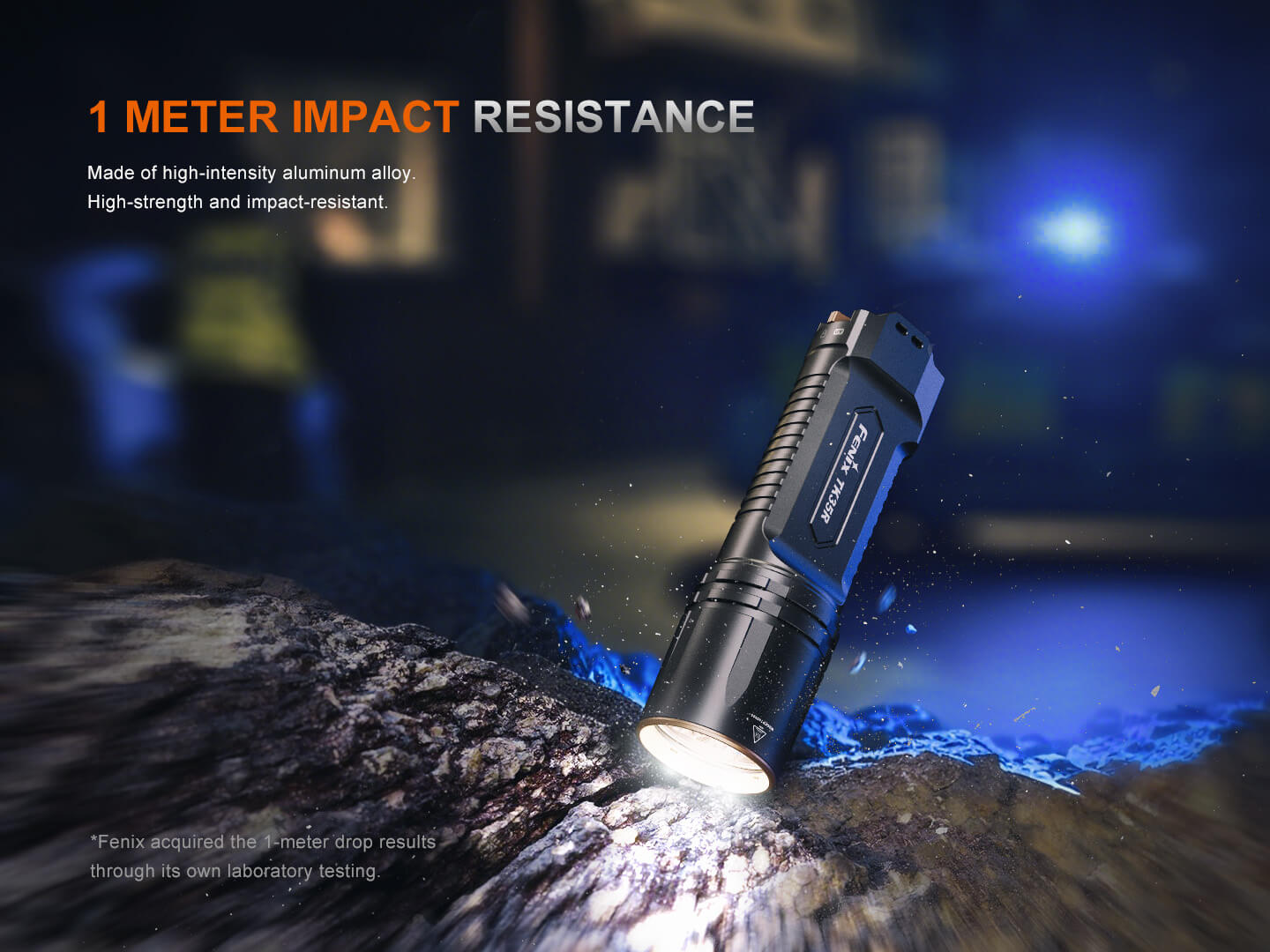 Fenix TK35R Rechargeable 2000 Lumen Tactical Flashlight with UV Light - High Performance LED Torch for Camping, Hiking, Emergency & Outdoor Adventures