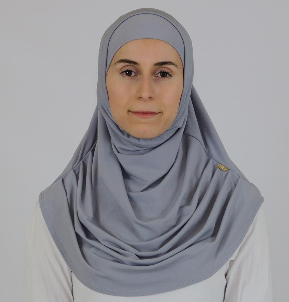 Firdevs Amira Hijab - Medium Grey - Soft & Comfortable Muslim Headscarf for Daily Wear, Prayer, and Modest Fashion