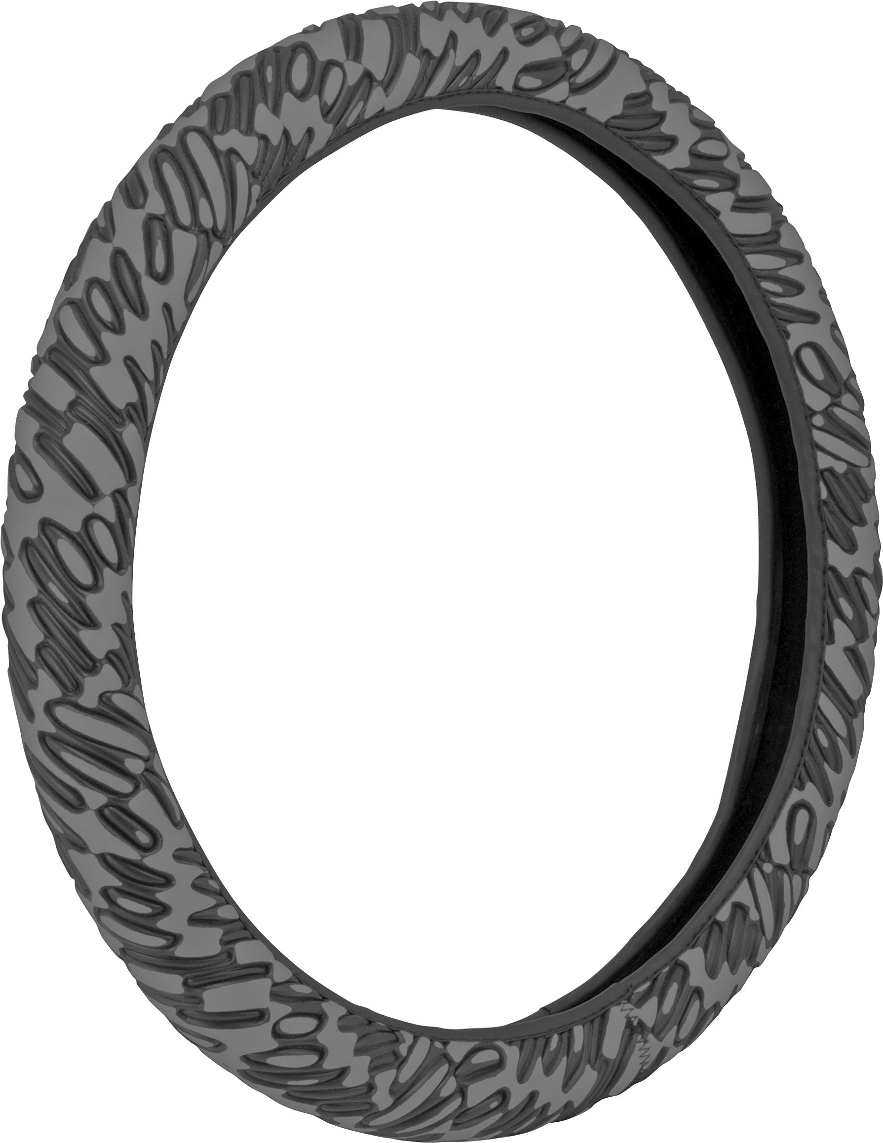 BELL Automotive 22-1-53411-1 Universal Black and Gray Non-Slip Steering Wheel Cover - Perfect for Cars, Trucks, and SUVs - Enhances Grip and Comfort for Safe Driving