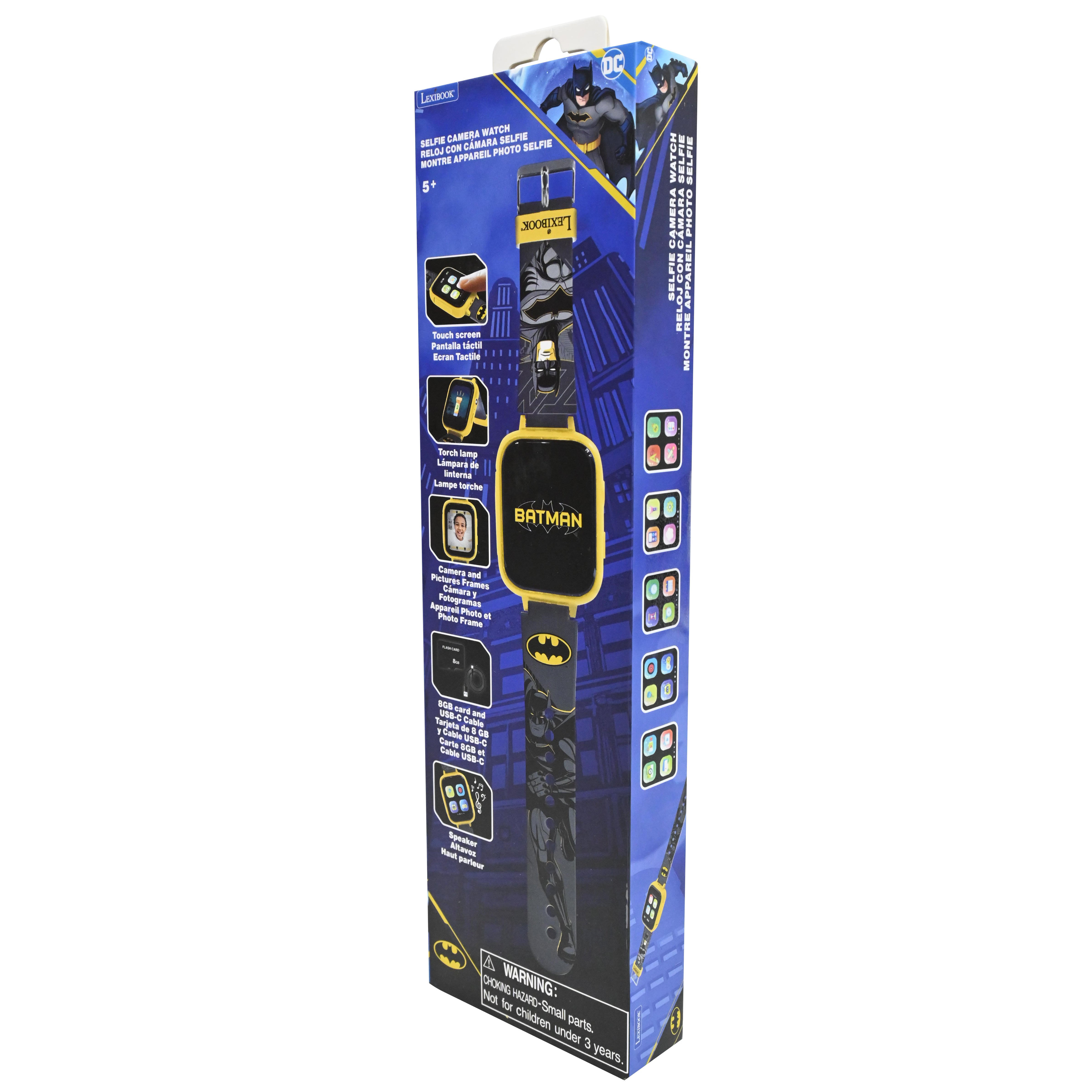 Batman Digital Camera Watch with 8GB Memory Card - Kids Superhero Spy Gadget for Outdoor Adventures & Birthday Gifts