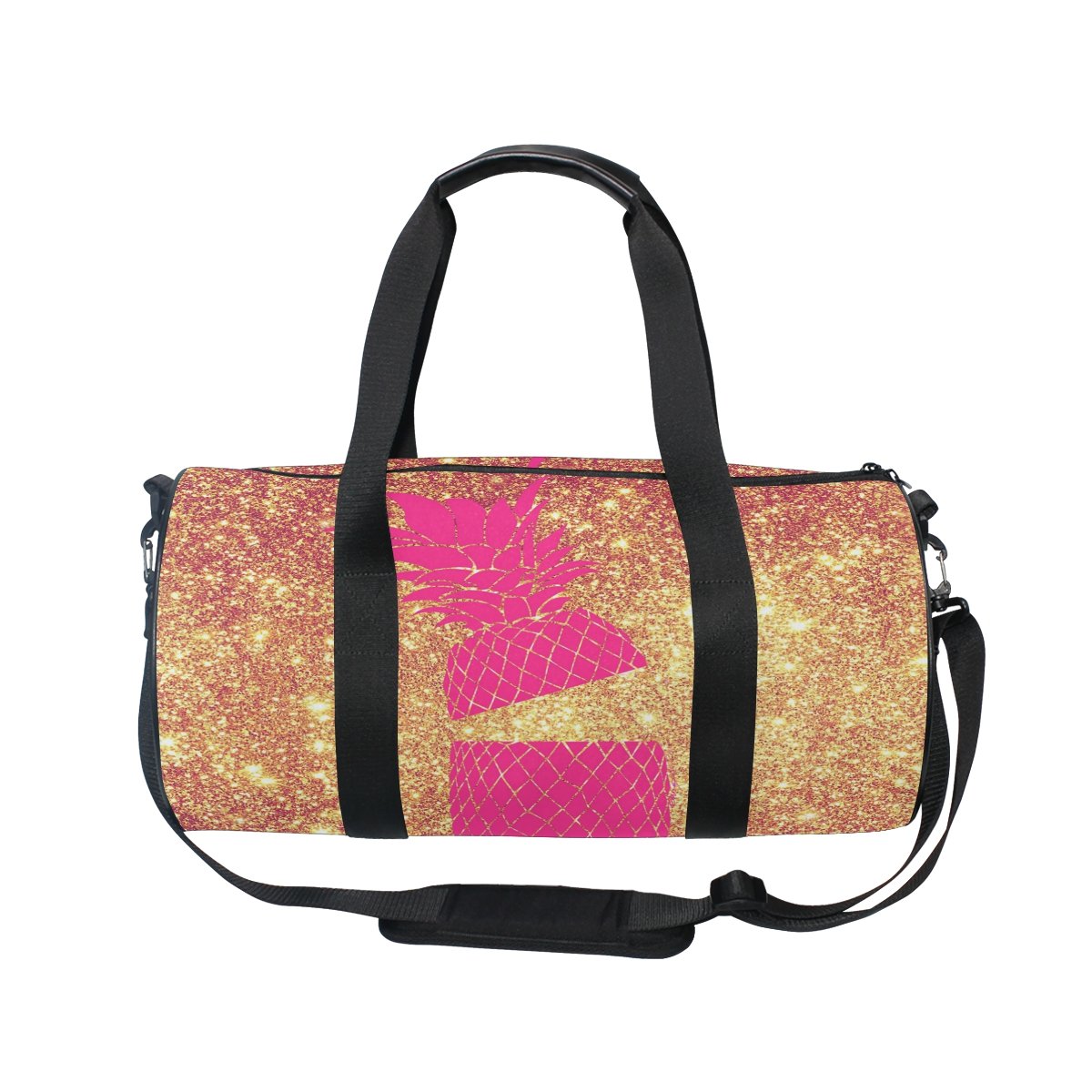ALAZA Pink Sequins Mermaid Gym Duffel Bag for Women - Waterproof Sports Shoulder Bag for Dance, Camp, Travel & Workout - Perfect for Yoga, Gym, Beach & Weekend Getaways