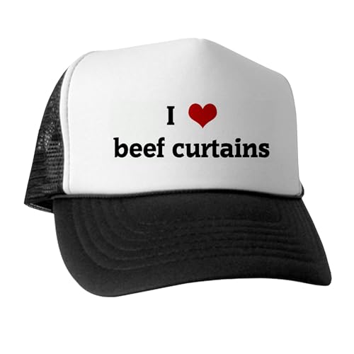 Black/White - I Love Beef Curtains