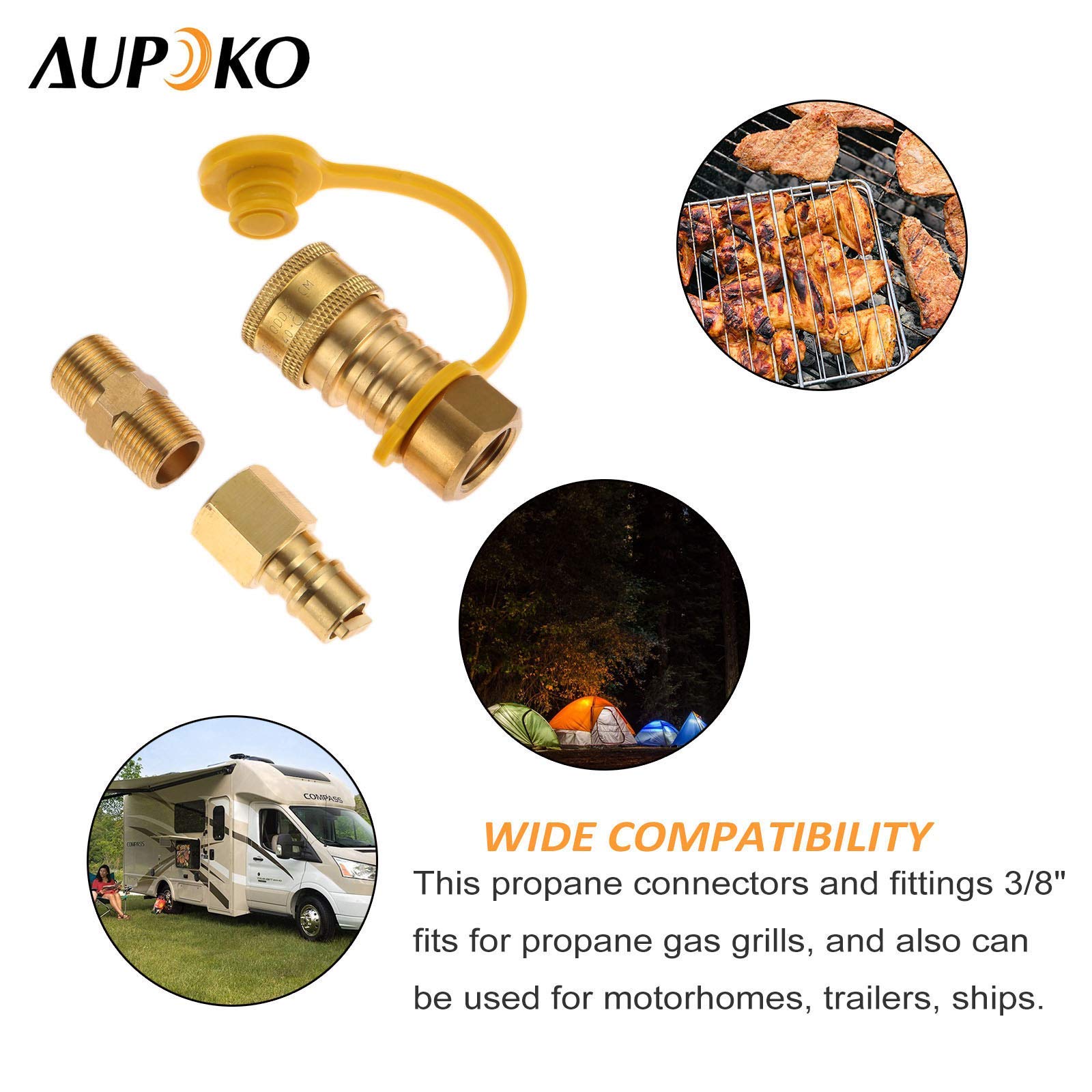 Aupoko 1lb Propane Disposal Adapter with 1/4