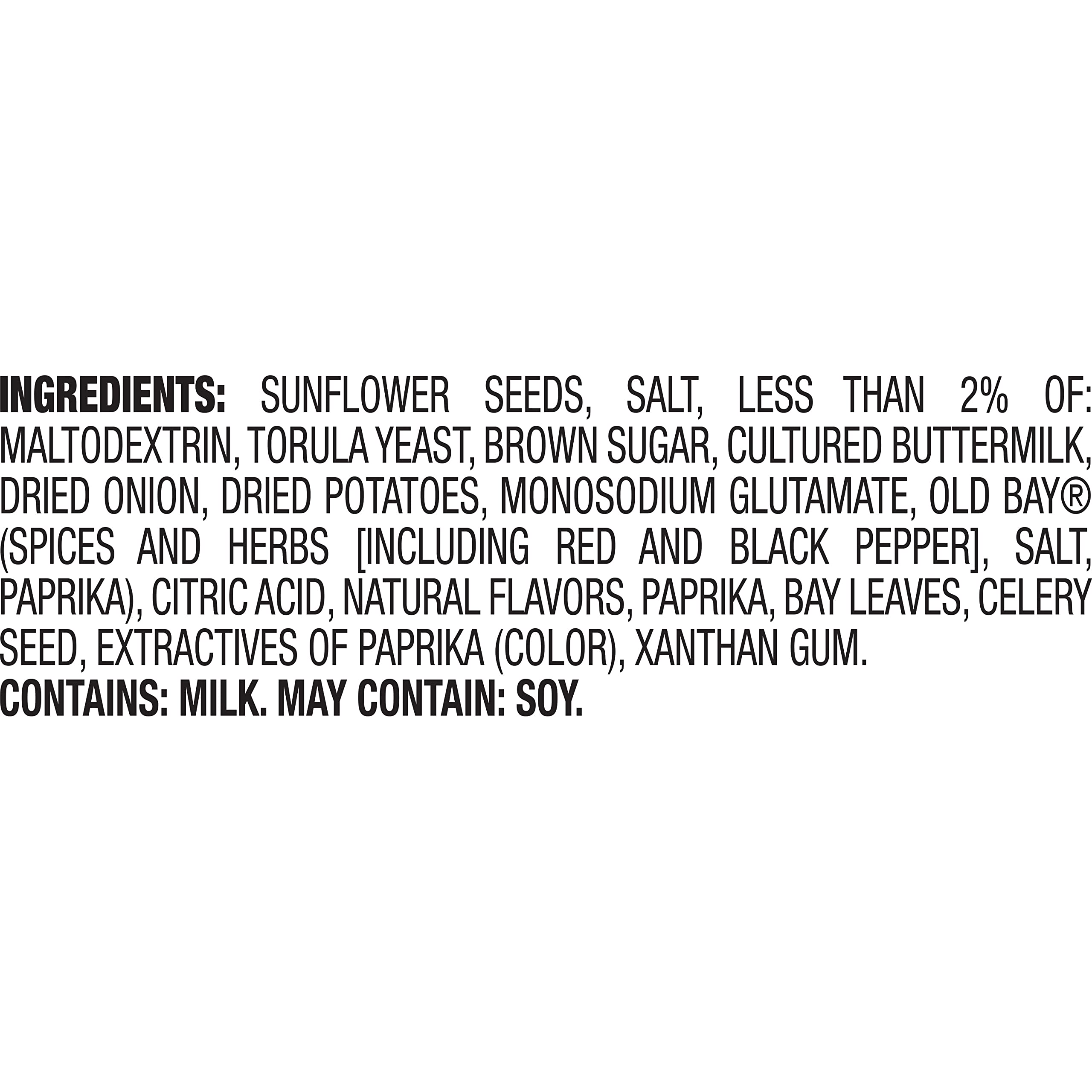BIGS Sunflower Seeds - Keto Friendly, Low Carb Snack - 5.35 oz Bags (Pack of 2) - Old Bay Seasoning - Perfect for Road Trips, Sports Games & Healthy On-the-Go Snacking
