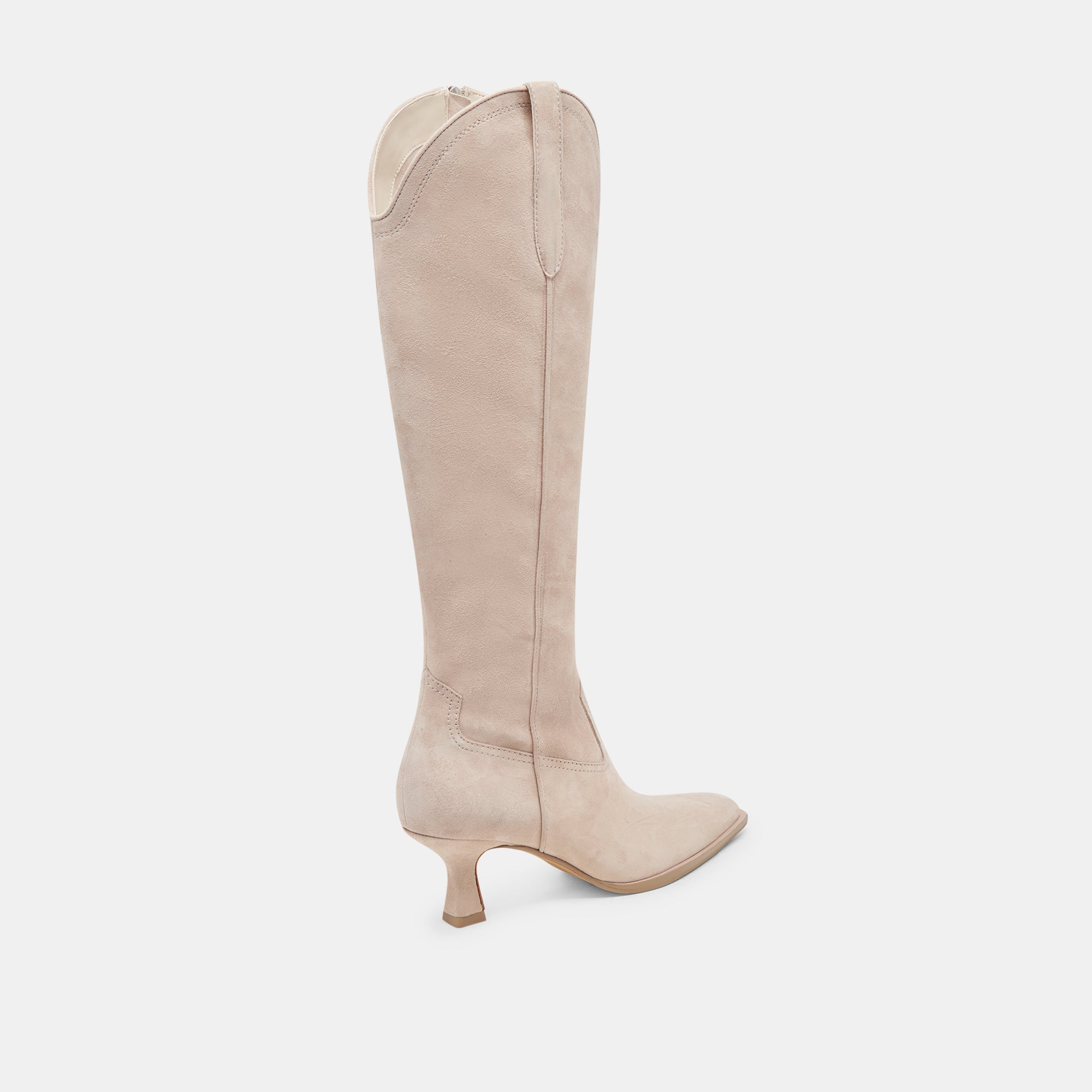 Ariana Wide Calf Boots for Women - Comfortable Taupe Suede Ankle Boots with Wide Shaft - Perfect for Fall, Winter & Casual Outfits