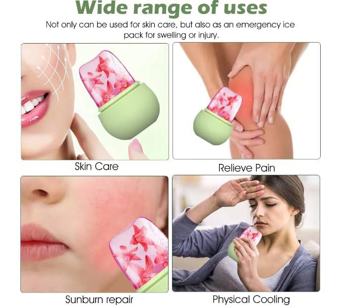 **Mystte Unbreakable & Reusable Ice Roller for Face, Neck & Body – Reduce Puffy Eyes, Dark Circles & Inflammation – Portable & Easy to Use – Great for Skincare, Post-Workout Recovery & Migraine Relief (Pack of 1)**
