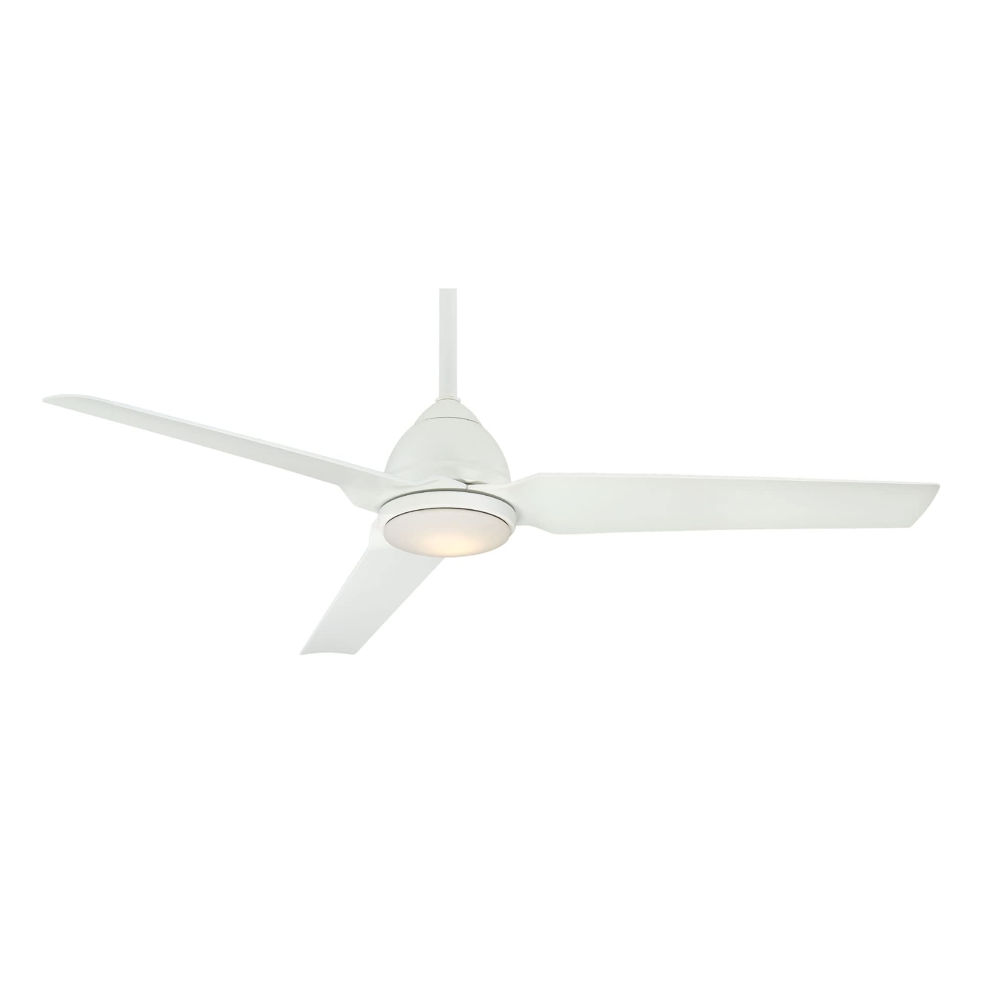 Minka-Aire F753L-WHF JAVA LED 54 Inch 3 Blade Ceiling Fan with Remote Control, White Finish - Perfect for Living Room, Bedroom, and Outdoor Covered Patio