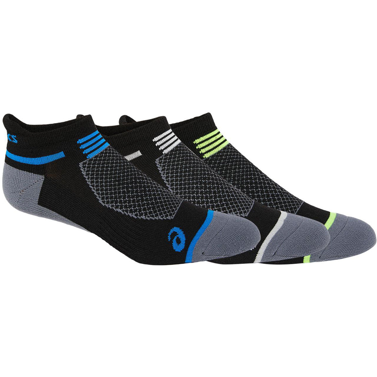ASICS Intensity Single Tab 2.0 Performance Running Socks 3-Pack - Black | Moisture-Wicking Athletic Socks for Men & Women | Ideal for Running, Gym Workouts & High-Impact Sports