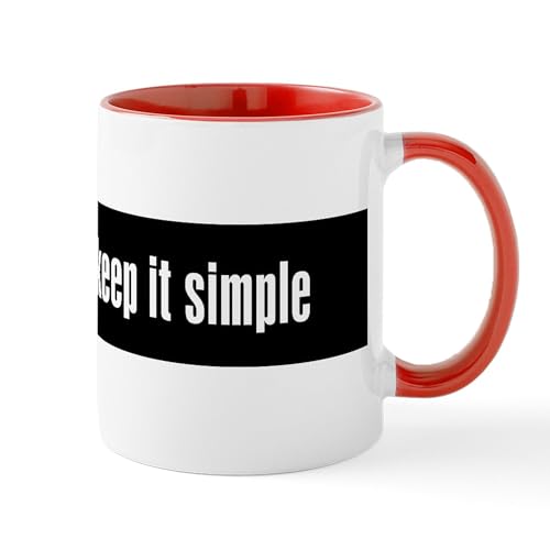 White/Red Inside - KEEP IT SIMPLE Mug