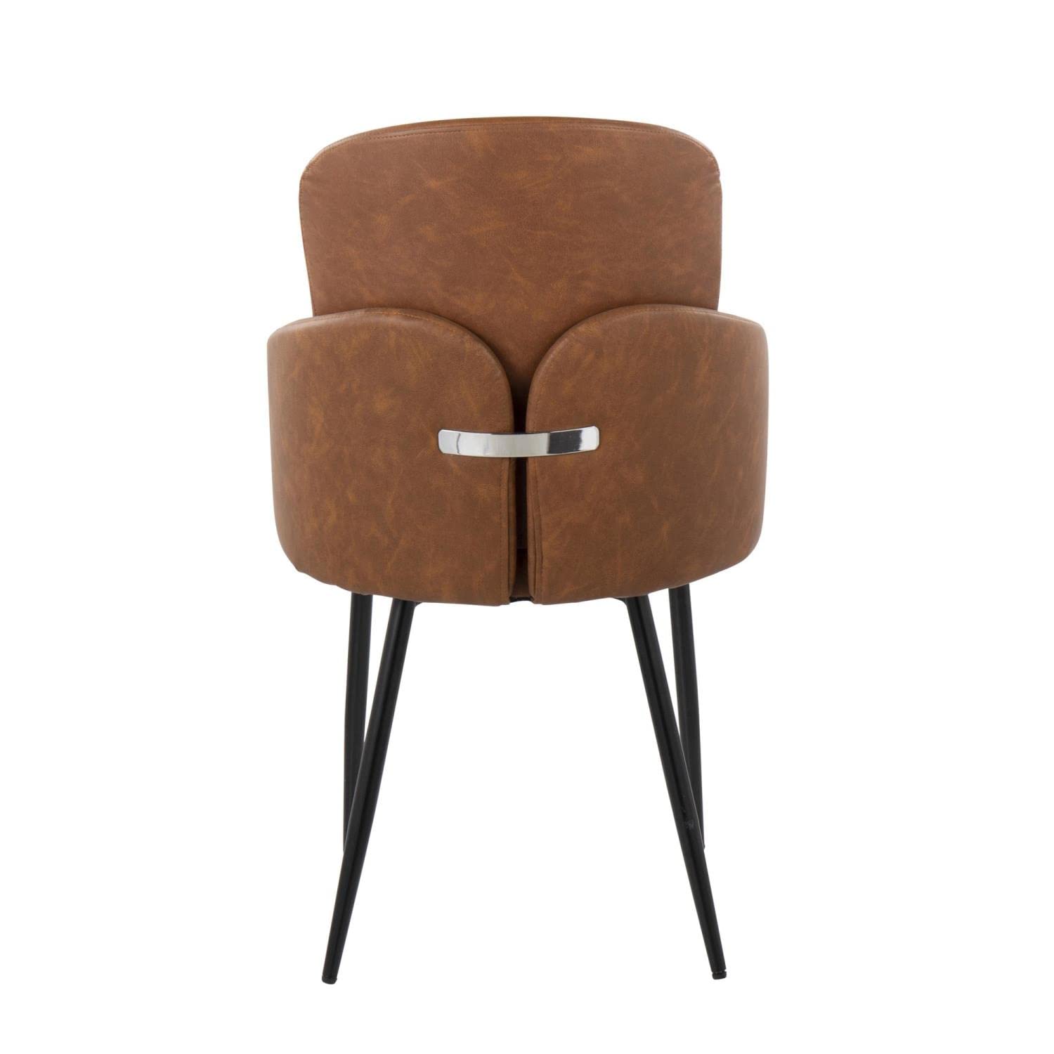 LumiSource Dahlia Upholstered Dining Chairs Set of 2 - Modern Kitchen Chairs for Dining Table | Perfect for Small Spaces, Breakfast Nooks & Contemporary Dining Rooms