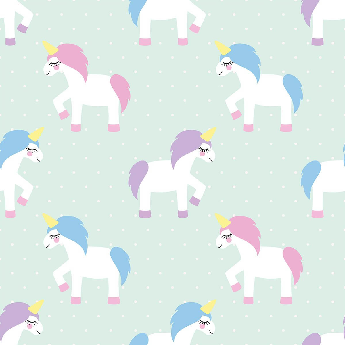 Neon Blue & Purple Fantasy Baby Peel and Stick Removable Wallpaper - Self-Adhesive Nursery Decor for Girls & Boys Rooms - Easy DIY Wall Covering for Bedrooms, Playrooms & Kids Spaces