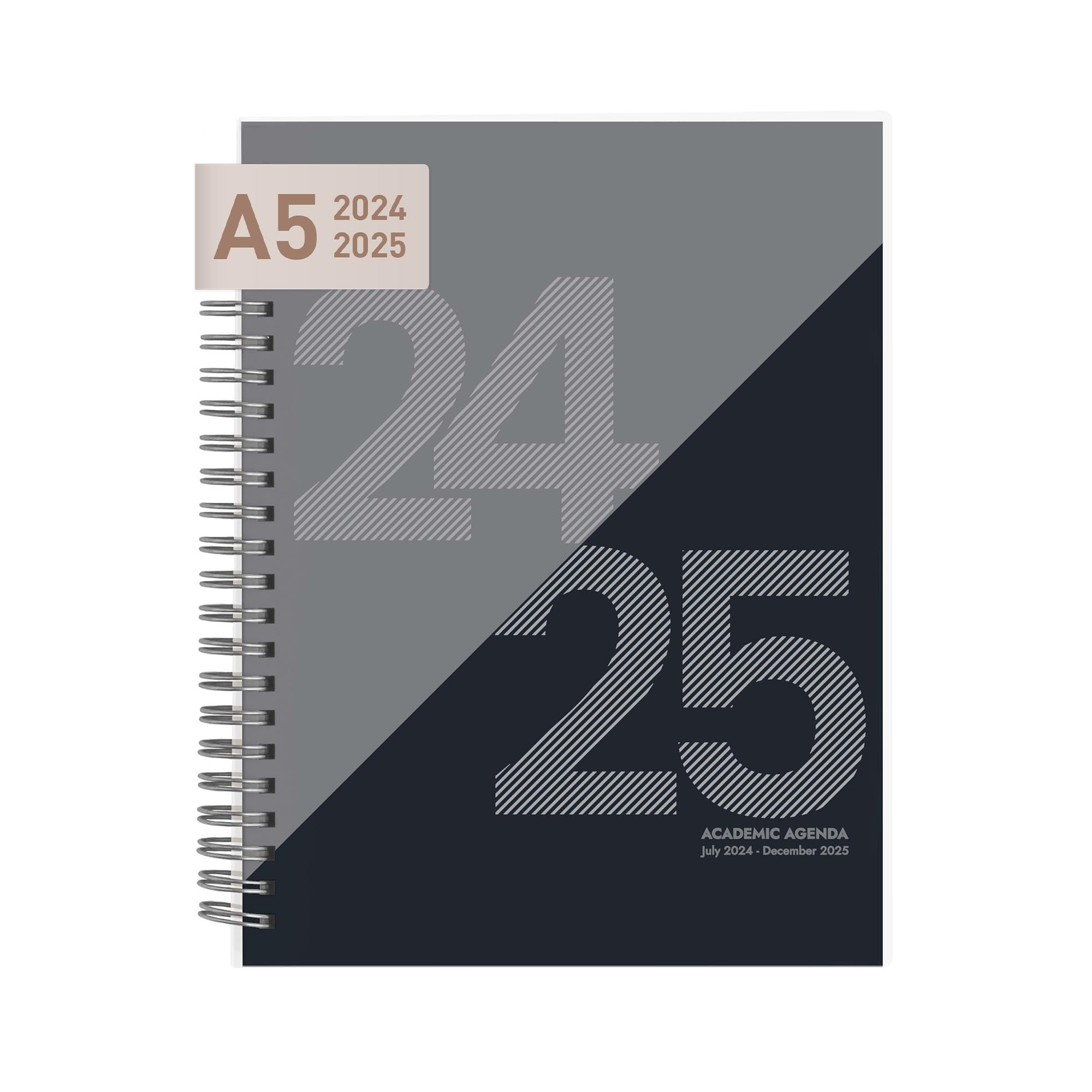 Rileys 2024-2025 Academic Planner - 18-Month Weekly & Monthly Organizer with Flexible Cover, Notes Pages, Twin-Wire Binding (8x6 Inches, Black) - Perfect for Students, Teachers & Professionals