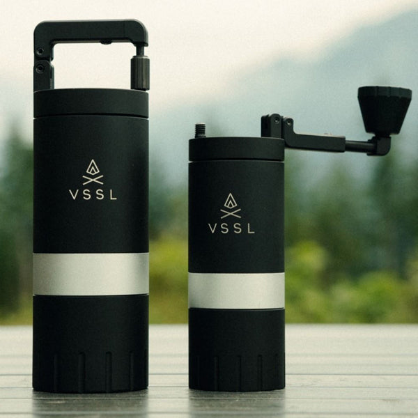 Premium VSSL Java G Manual Coffee Grinder - Portable Hand Crank Burr Mill for Espresso, French Press & Pour Over - Perfect for Camping, Travel & Home Brewing