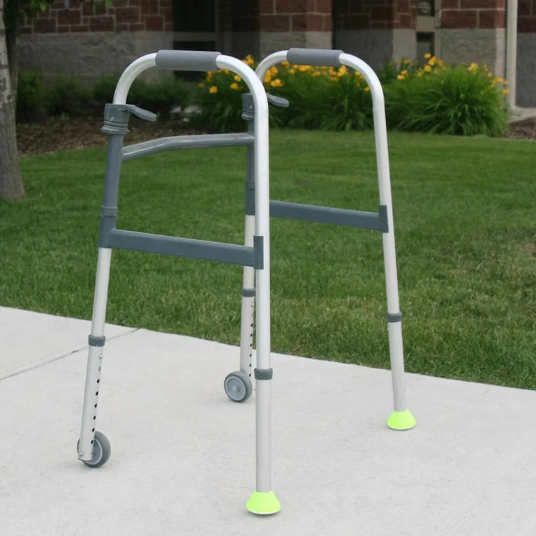 Non-Slip Walker Coasters for Seniors - Easy to Use Furniture Protectors for Hardwood Floors & Carpets - Perfect for Walkers, Canes & Mobility Aids