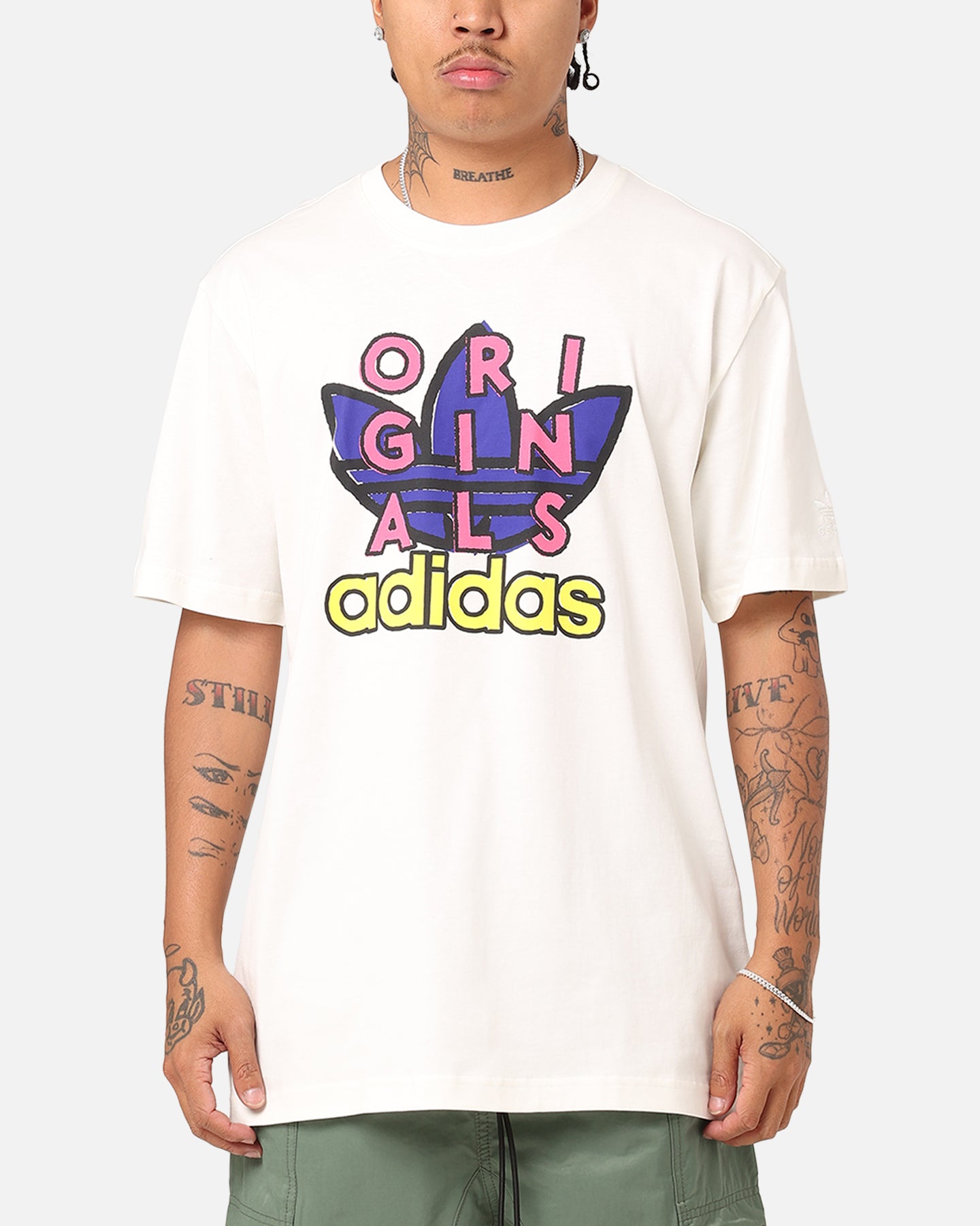 Adidas Men's Training T-Shirt - Moisture Wicking Workout Tee for Gym & Running - Off White - Lightweight & Breathable for Sports & Casual Wear