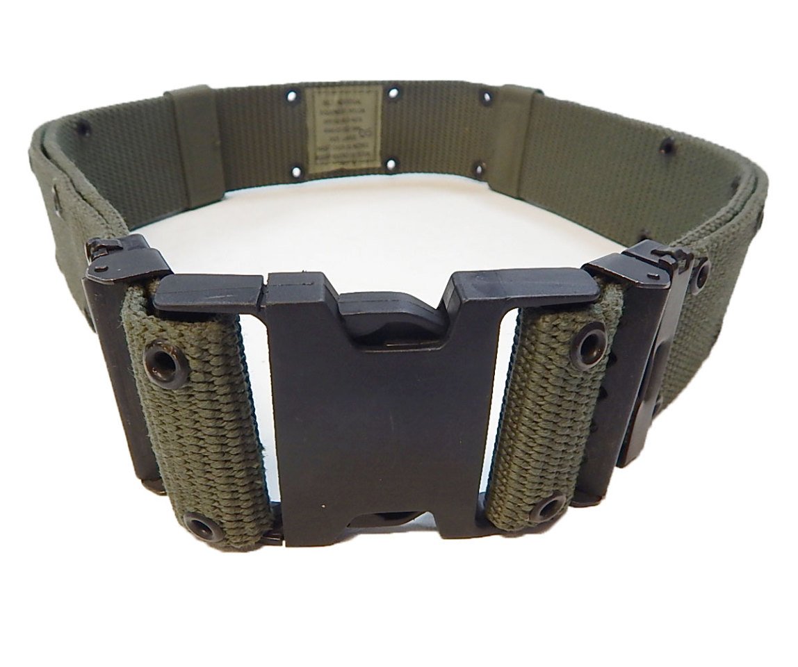 USGI Military Pistol Equipment Belt - Large Size Tactical Belt for Firearms & Gear - Perfect for Shooting Range, Hunting & Outdoor Adventures