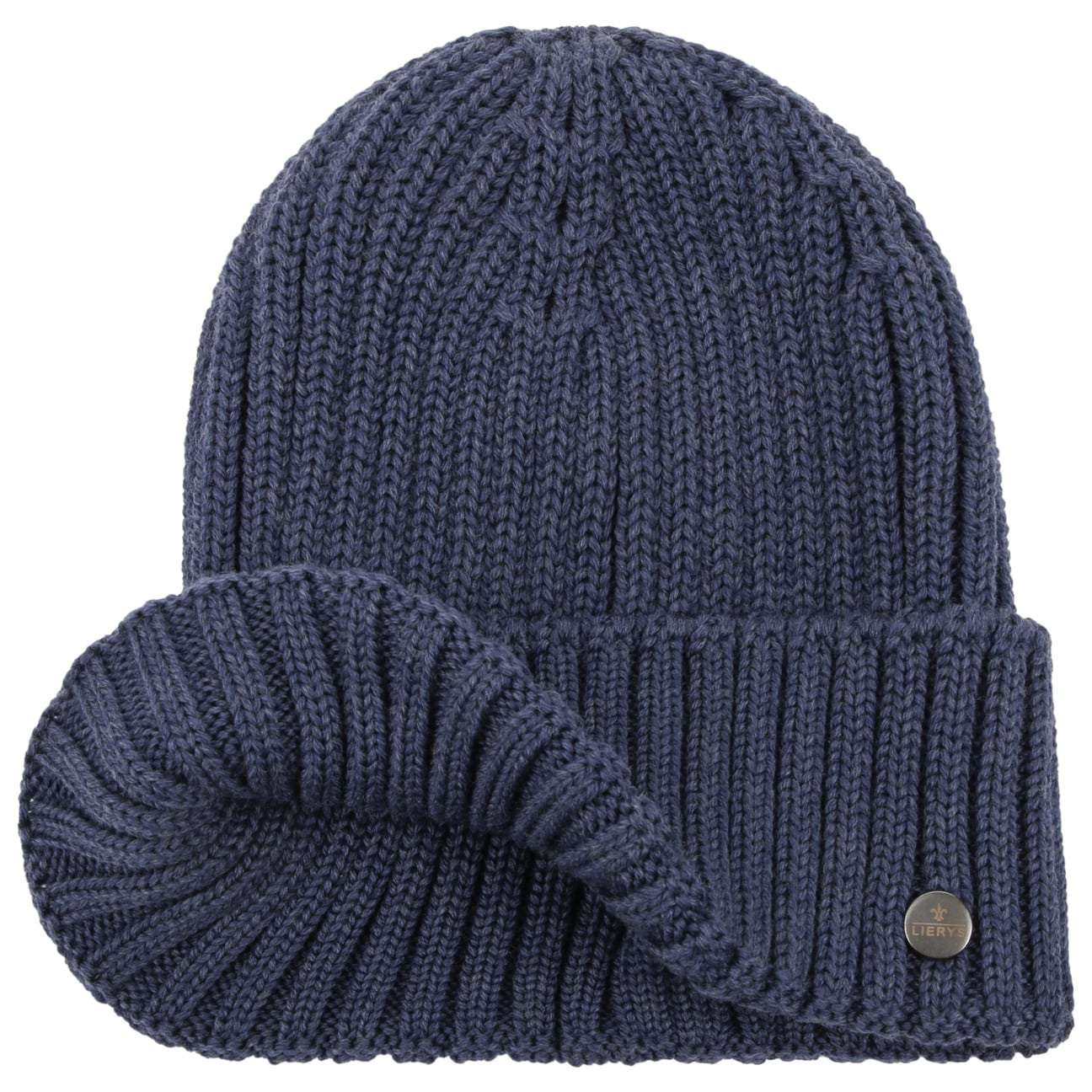 Lierys Merino Wool Rib Knit Beanie - Soft Winter Hat for Men & Women - Perfect for Skiing, Hiking & Cold Weather Activities