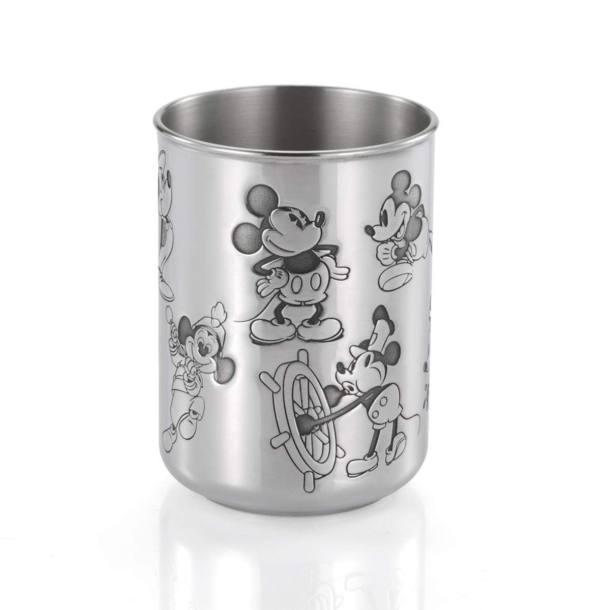 Royal Selangor Handcrafted Pewter Mickey Through The Ages Tumbler - 90th Anniversary Limited Edition Gift for Disney Fans, Collectors & Coffee Lovers - Perfect for Home, Office & Disney-Themed Parties