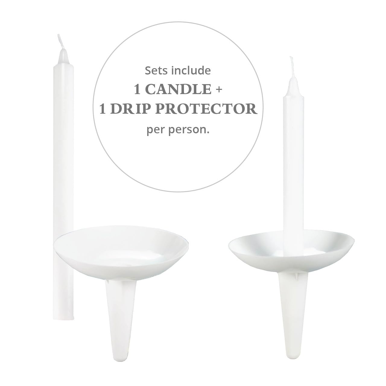 Concordia Supply Plastic Candle Holders with 4.25