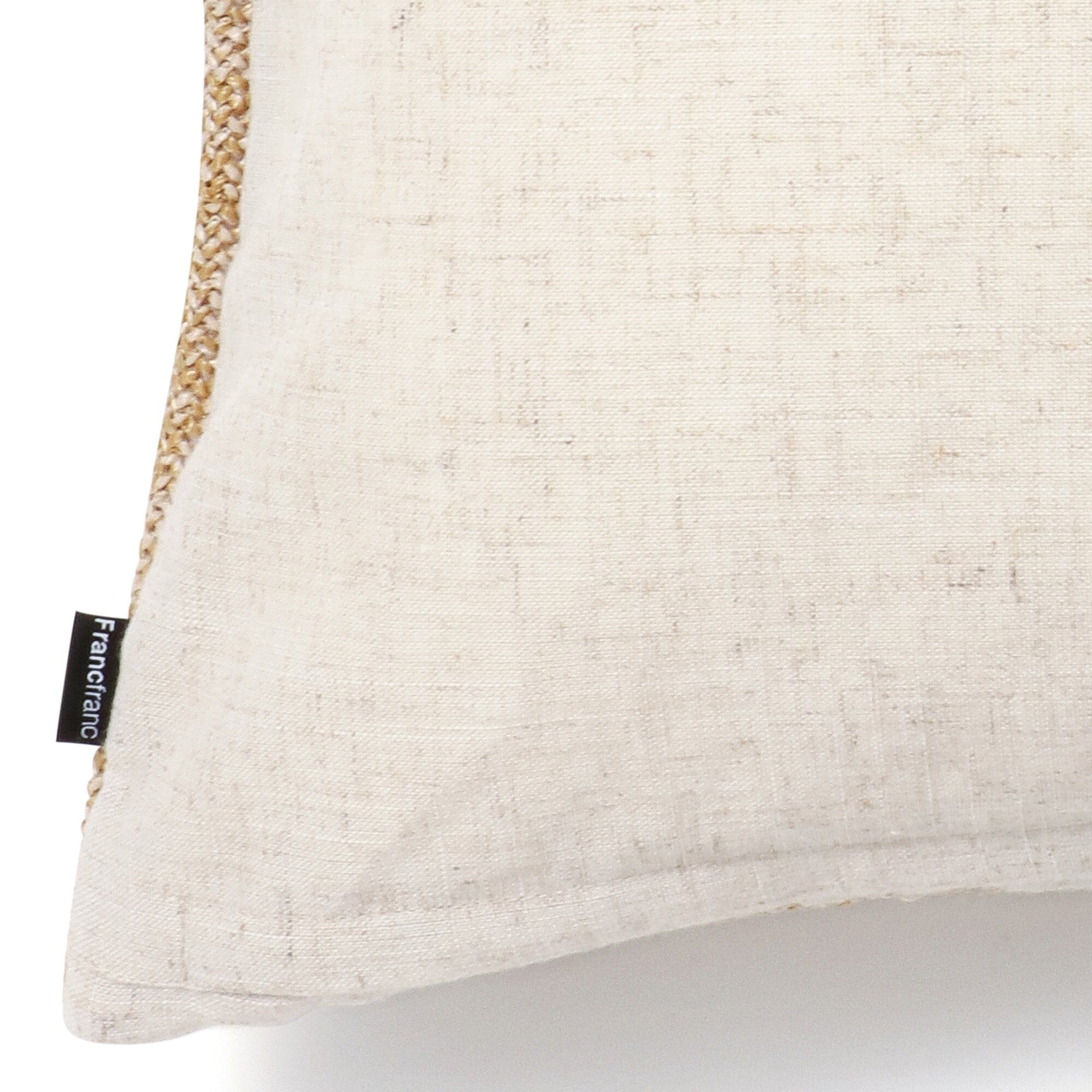 Embroidered Flower Cushion Cover 18x18 Inches - Natural & Blue Bohemian Pillow Case for Sofa, Bed, Living Room Decor