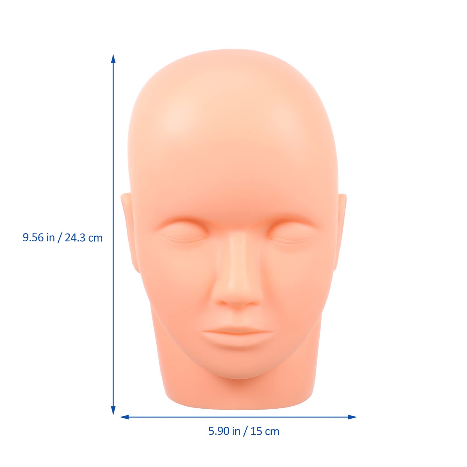 Professional Eyelash Extension Mannequin Head - Silicone Rubber Face Model for Lash Practice & Makeup Training - Perfect for Salon, Cosmetology School & DIY Beauty Enthusiasts