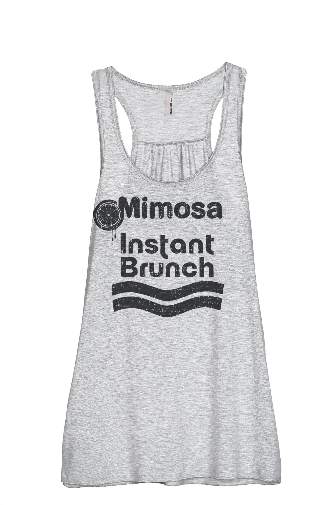 Women's Sleeveless Flowy Racerback Tank Top - Mimosa Instant Brunch Style | Summer Casual Wear, Beach Outfits & Yoga Clothing