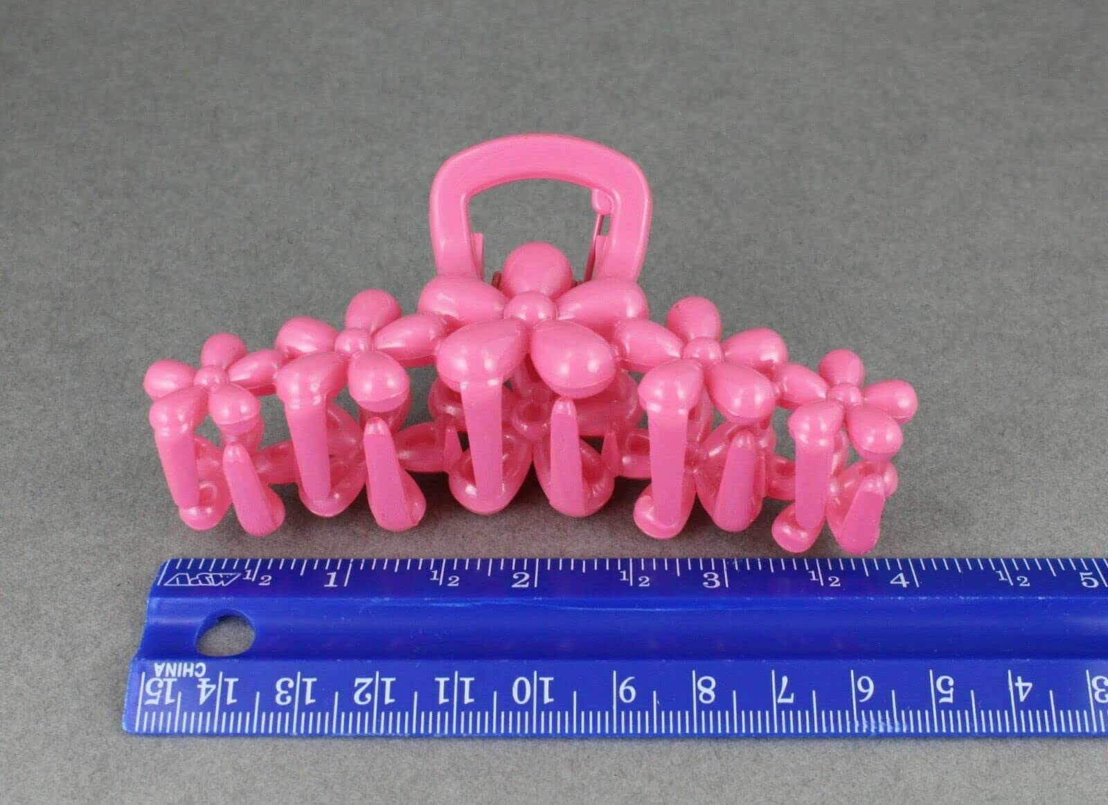 Pink Flower Hair Clip - 4