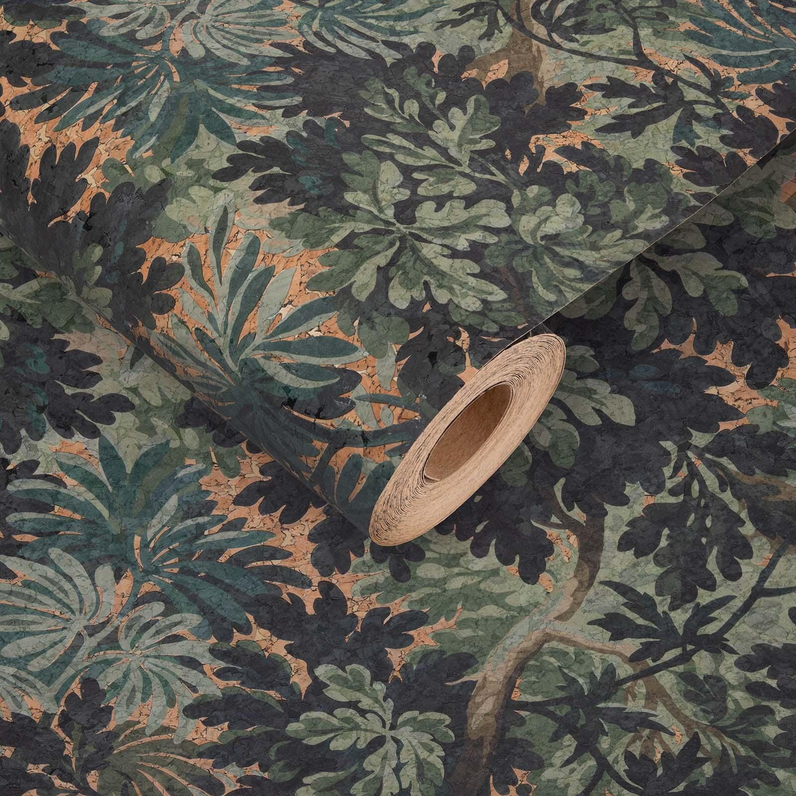 FORIS Cork Wallpaper - Cerulean Blue Peel and Stick Wallpaper for Home & Office Decor | Eco-Friendly Self-Adhesive Wall Covering for Bedroom, Living Room, Kitchen Backsplash