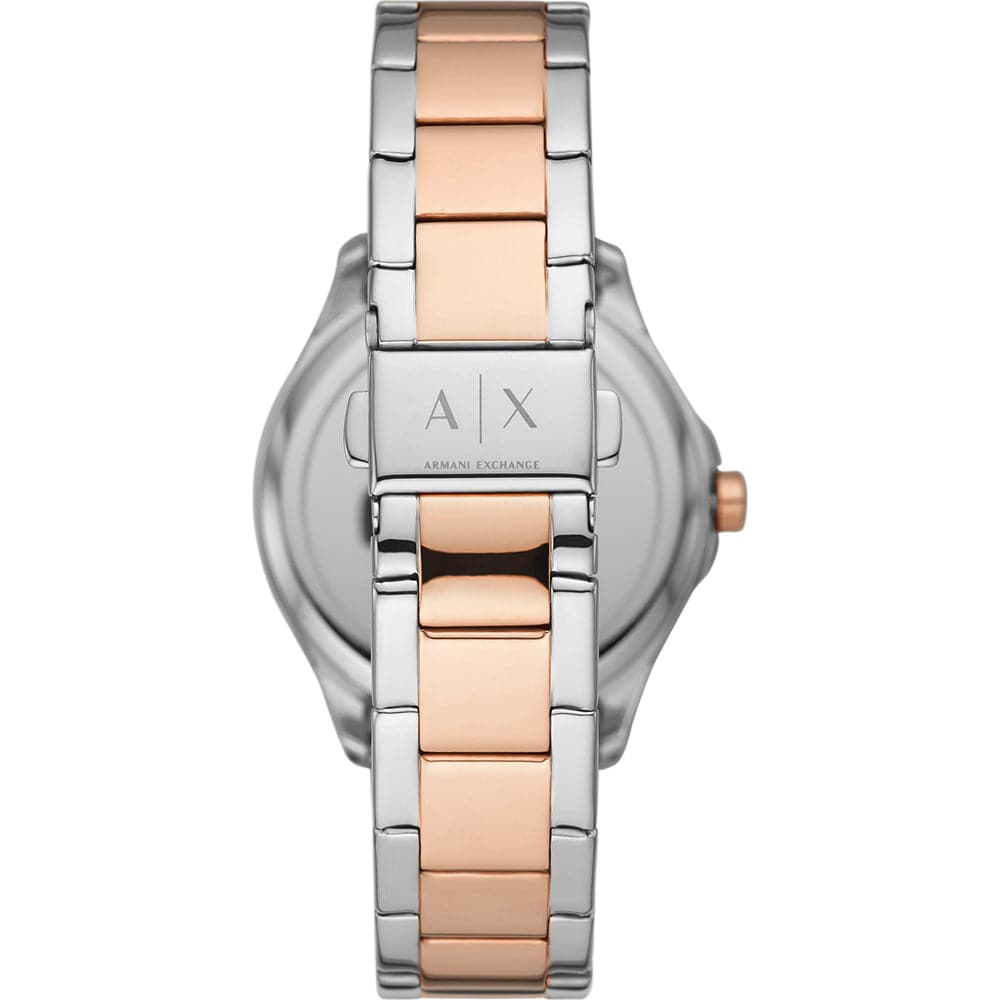ARMANI EXCHANGE HAMPTON AX5258 Two-Tone Stainless Steel Women's Watch - Elegant Fashion Accessory for Work, Party & Everyday Wear