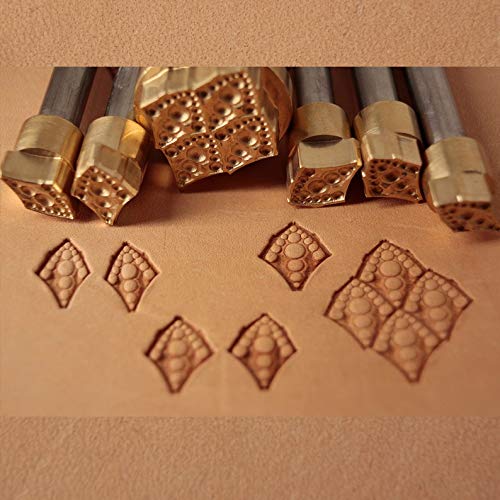Dragon Scale Leather Stamp Tool - Professional Leather Stamping & Carving Punch Set for Leathercrafting - Perfect for DIY Leather Projects, Belts, Wallets & Handmade Gifts