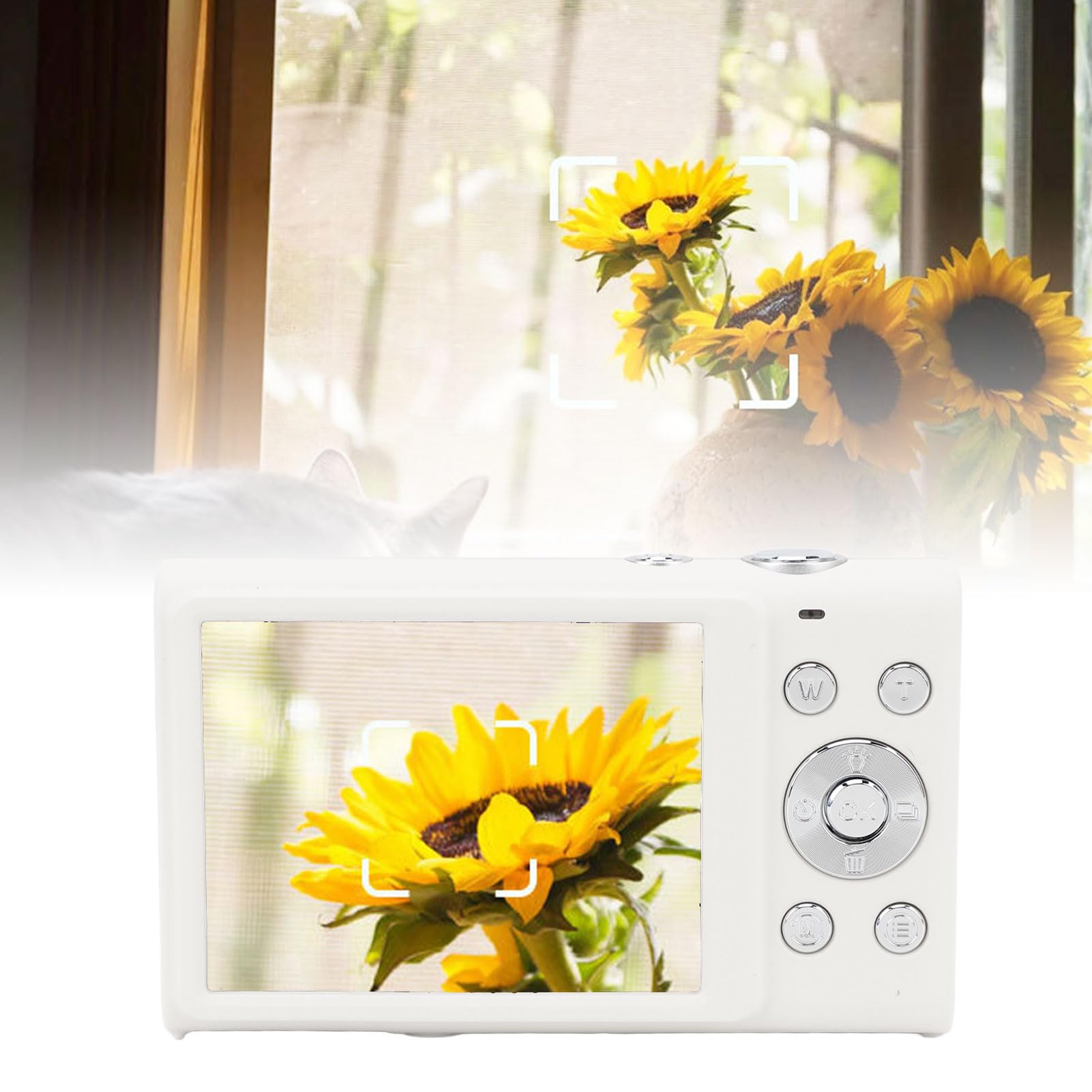 48MP Autofocus Digital Camera with 16x Zoom & 2.7K UHD Video - Compact Lightweight Travel Camera with 2.8