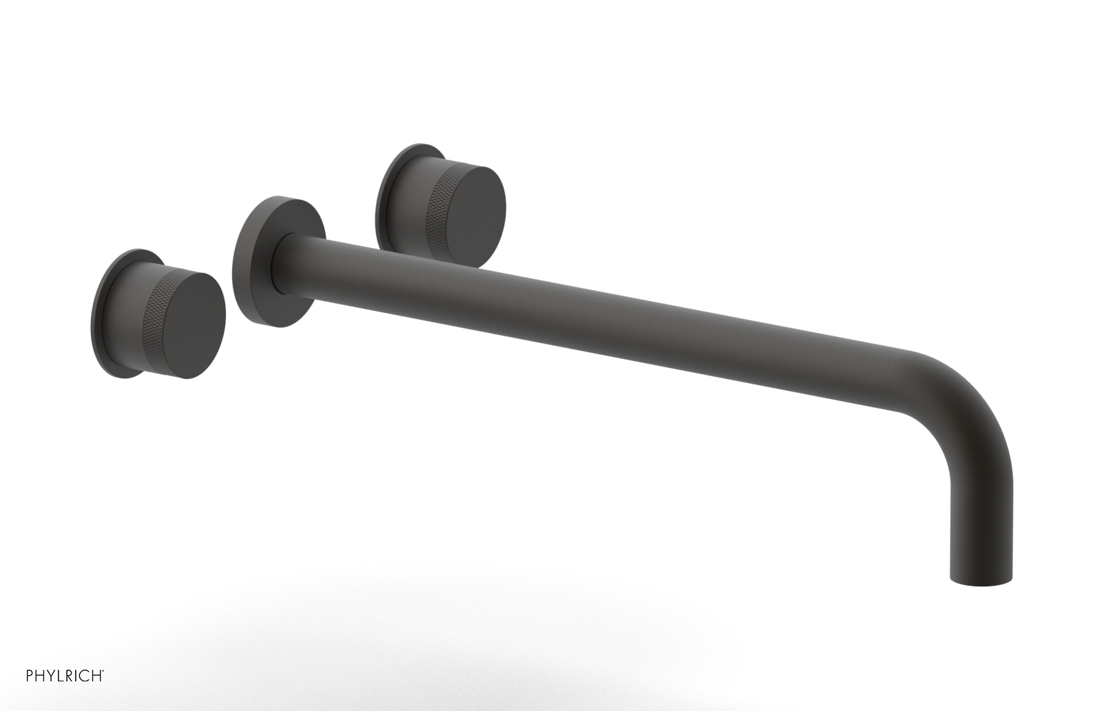 Basic II 14-Inch Wall Mounted Tub Faucet Set with Knurled Handles - 230 56 14 Model - Perfect for Bathroom Renovation and Modern Home Decor