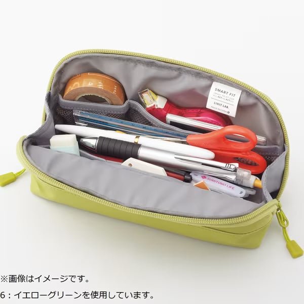 SMART FIT ACTACT Open Wide Pen Case by LIHIT LAB - Durable Pencil Pouch for School, Office & Travel - Organize Pens, Markers & Stationery Supplies