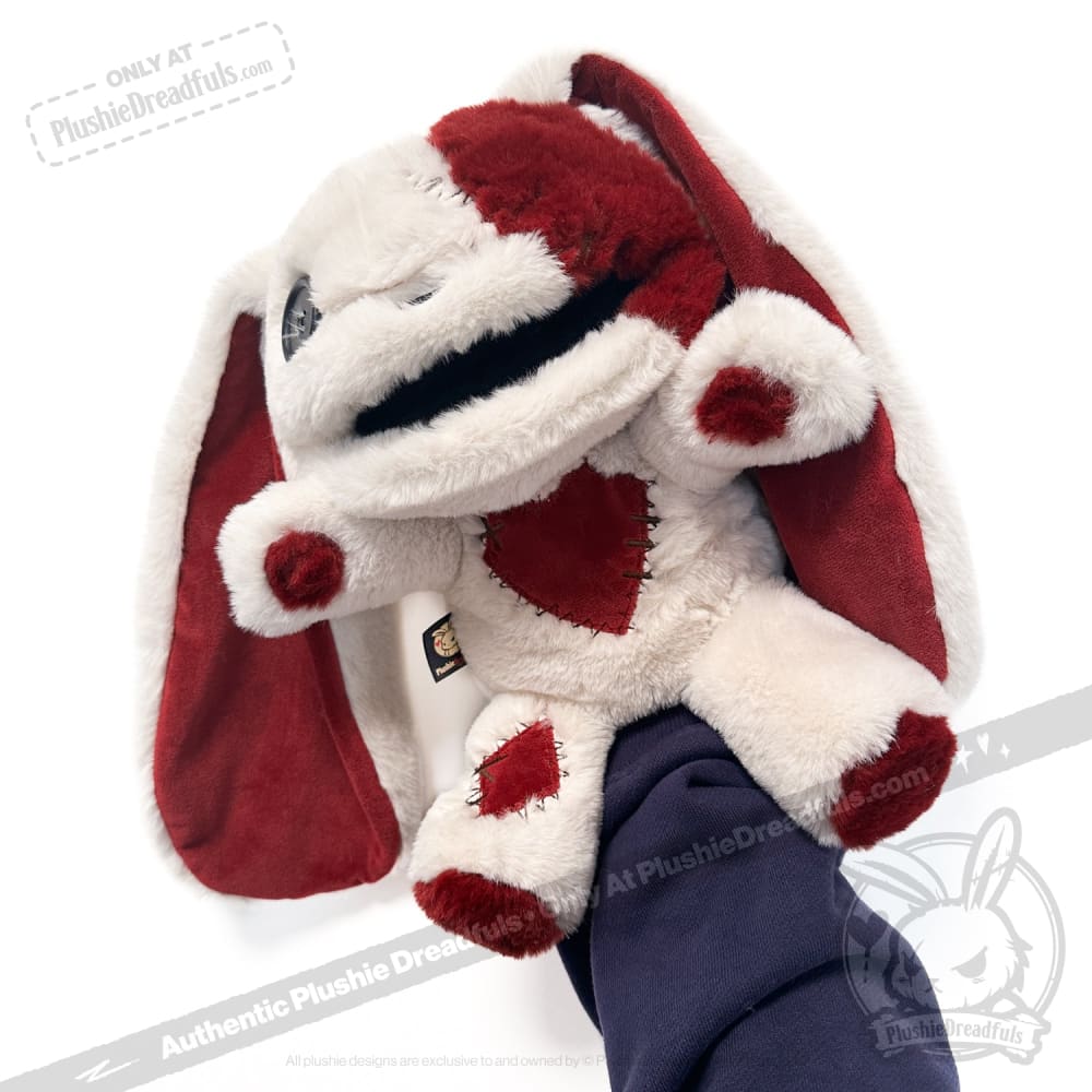 Plushie Dreadfuls Love Rabbit Plush Puppet - Soft Stuffed Animal Toy for Kids & Adults, Perfect for Cuddling, Gifts, and Home Decor