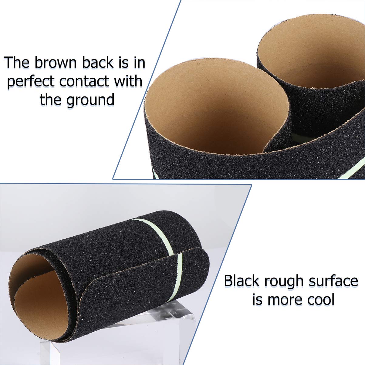 Yellow Caution Floor Tape - Non-Slip Safety Tape with Glow in The Dark Feature, Black & Yellow Duct Tape for Step Warning and Hazard Marking - Perfect for Construction Sites, Warehouses, and Home Safety