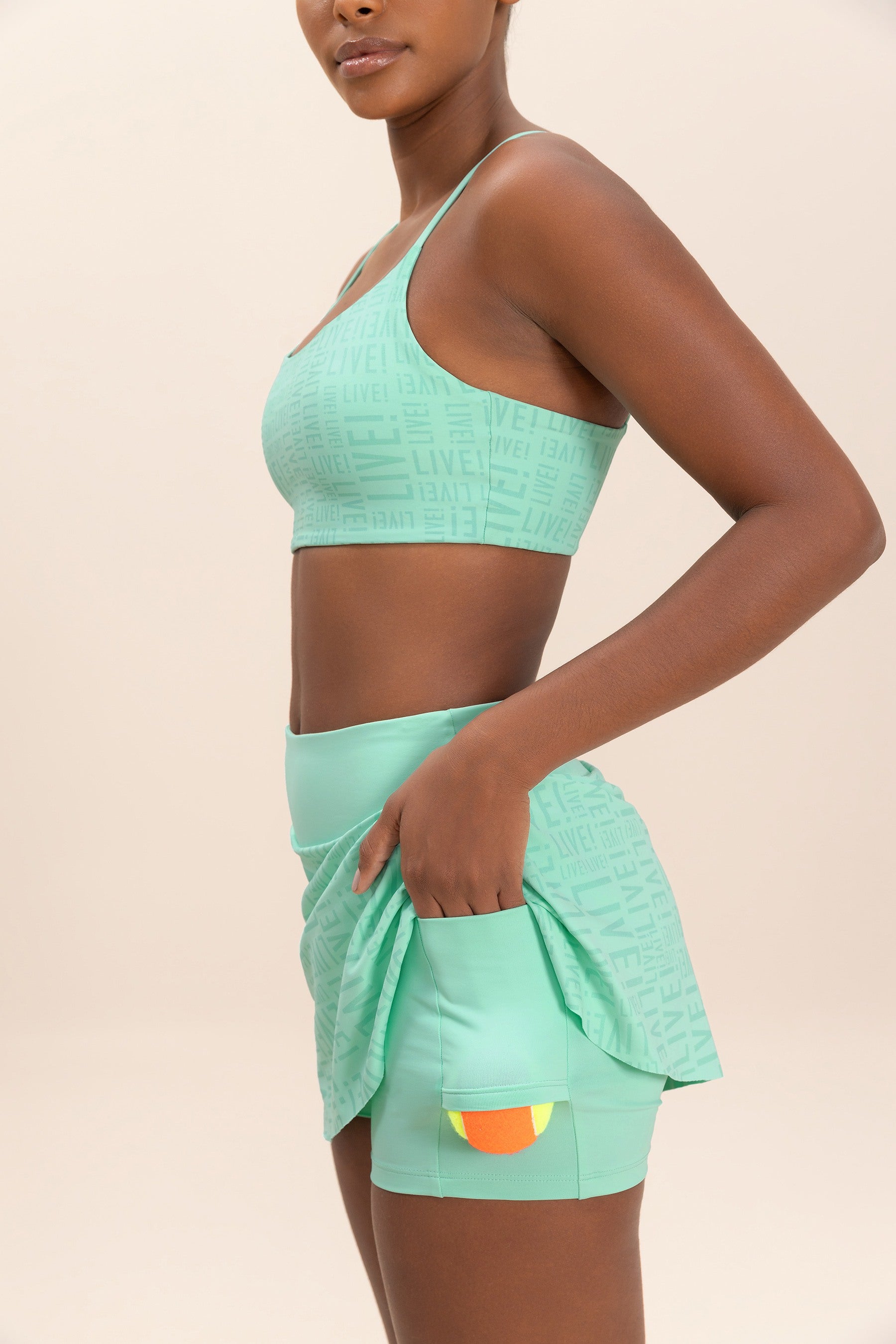 Live! Sense Pro® Skirt - Women's High Waist Flowy Midi Skirt with Pockets | Perfect for Work, Date Night & Summer Outfits