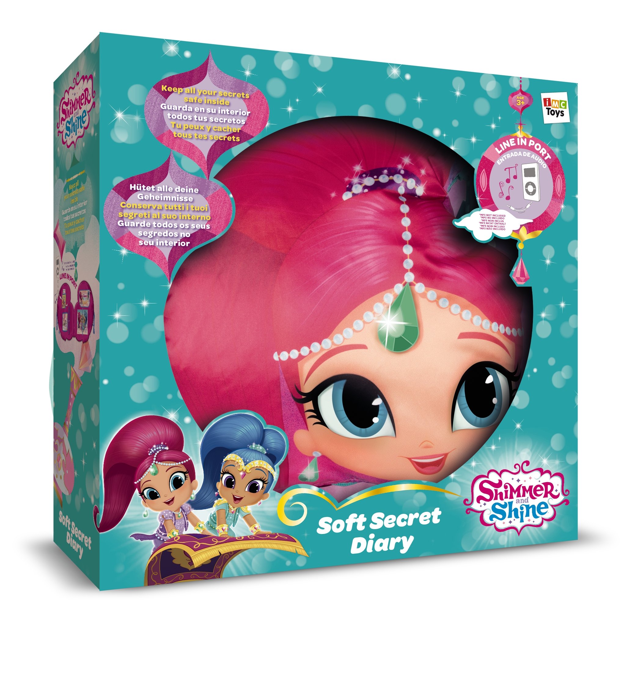 Imc Toys 275034 Electronic Secret Diary Game for Girls - Shimmer & Shine Themed Interactive Toy for Kids Ages 6-12 | Fun Writing & Drawing Activity for Birthday Gifts, Sleepovers & Creative Play