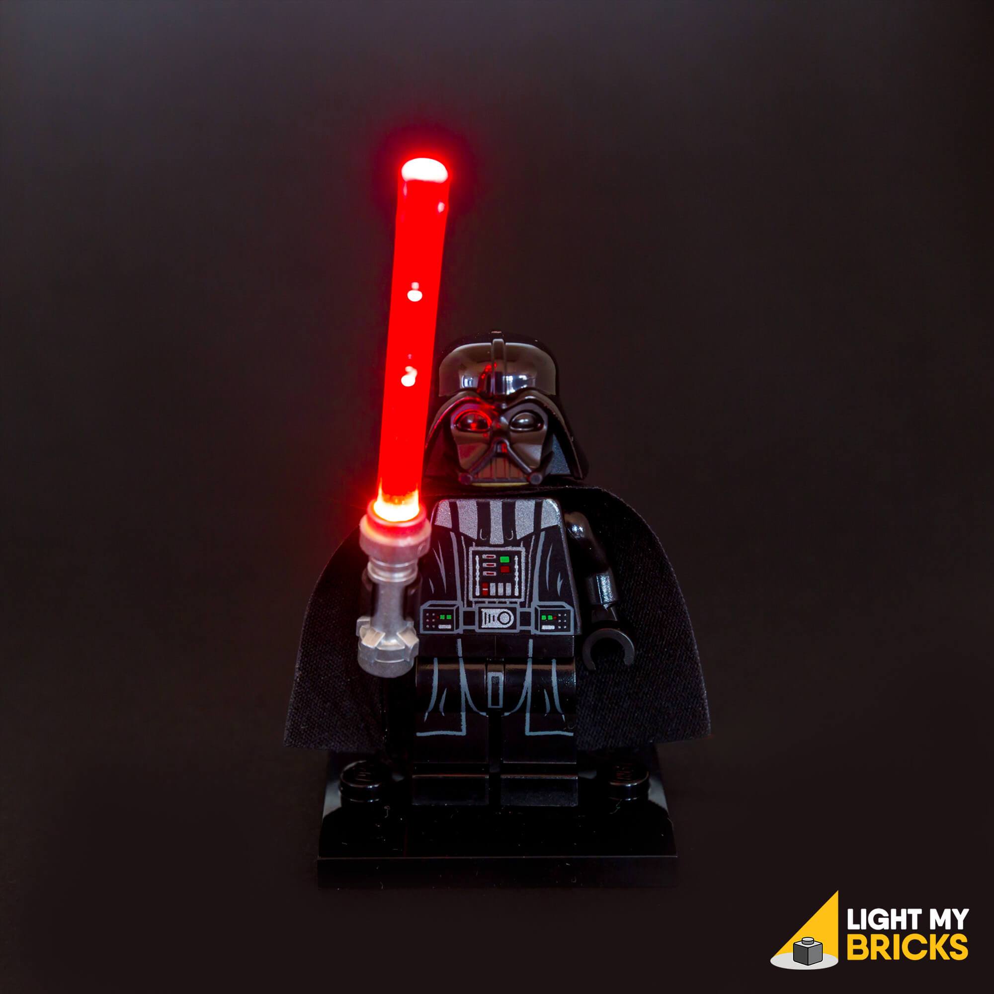 LED LEGO Star Wars Lightsaber Light - Red Light-Up Building Block Toy for Kids & Collectors - Perfect for Bedroom Decor, Star Wars Themed Parties & Display Collections