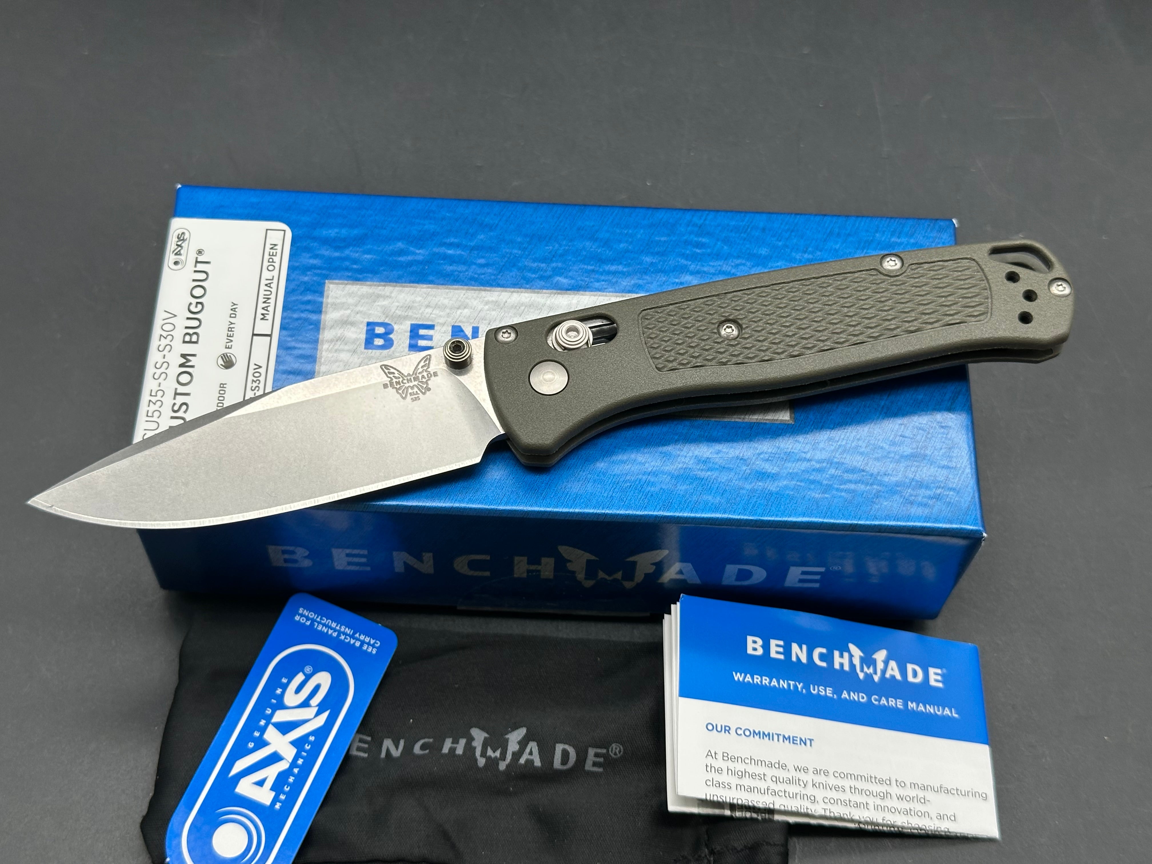 Benchmade Bugout Custom Knife - New 3.24