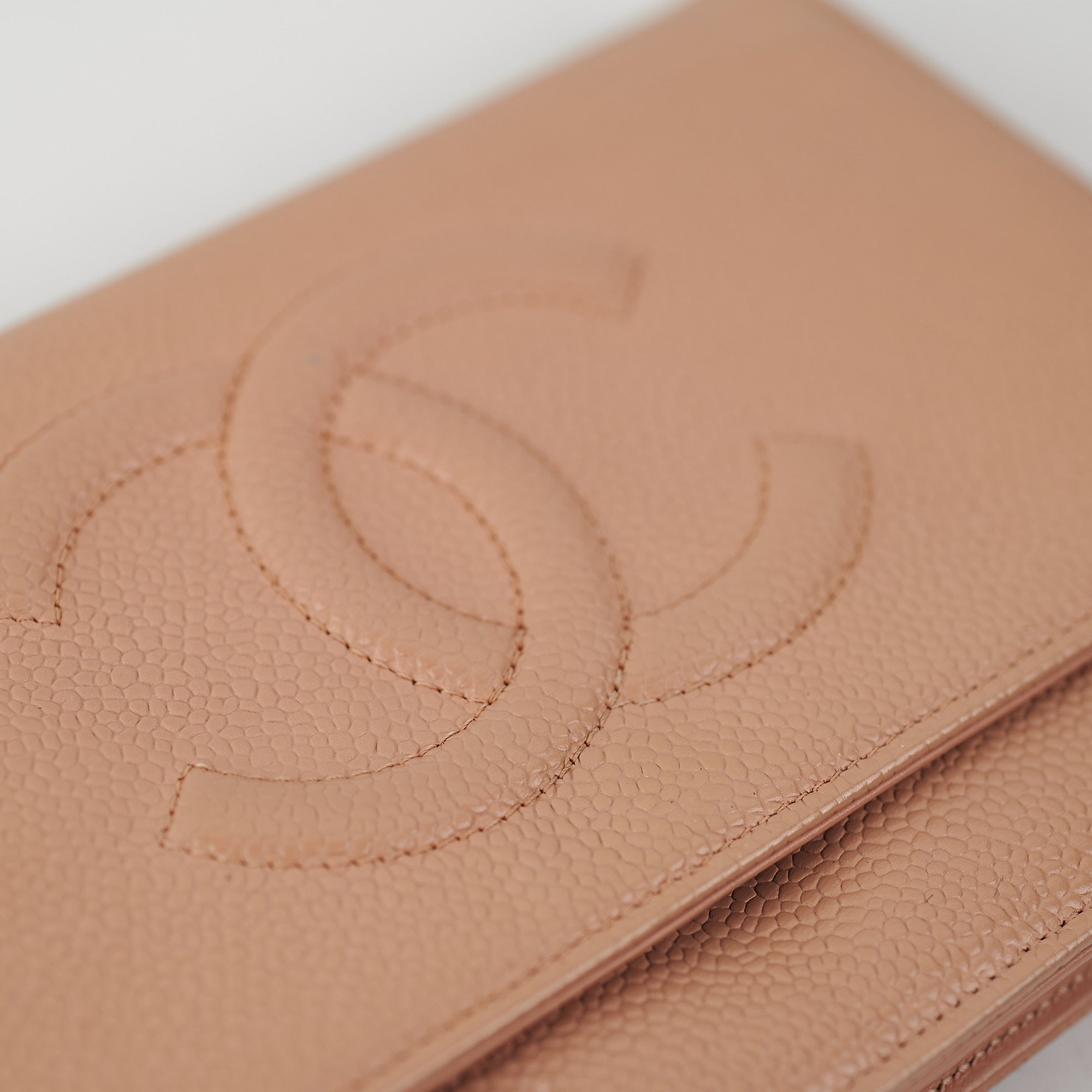Chanel Caviar Wallet on Chain WOC in Beige | Luxury Crossbody Bag for Women | Perfect for Parties, Date Nights & Everyday Use