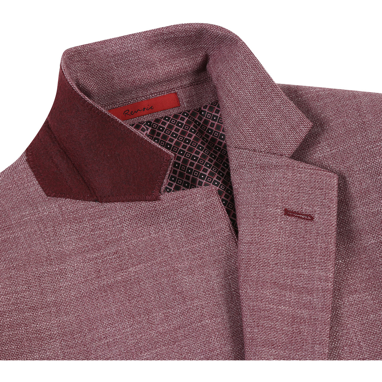 Renoir Alessandro Vitello New Slim Fit Blazer for Men - Wine Red 294 25 | Formal Business Suit Jacket for Office, Wedding & Special Occasions