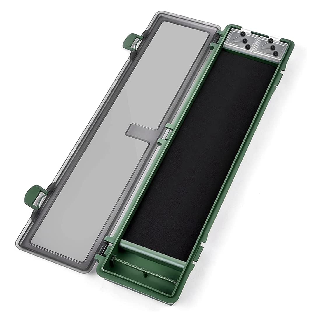 KKDAO Carp Fishing Rig Box with Fish Hook - Waterproof Storage Container & Rig Board with Pins - Perfect for Carp Anglers (Fishing Gear Accessories, Tackle Organization, Lake/River Fishing)