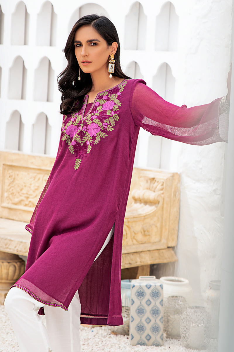GUL BAHAR Embroidered Blouse for Women - Elegant Embellished Top for Casual Wear & Special Occasions