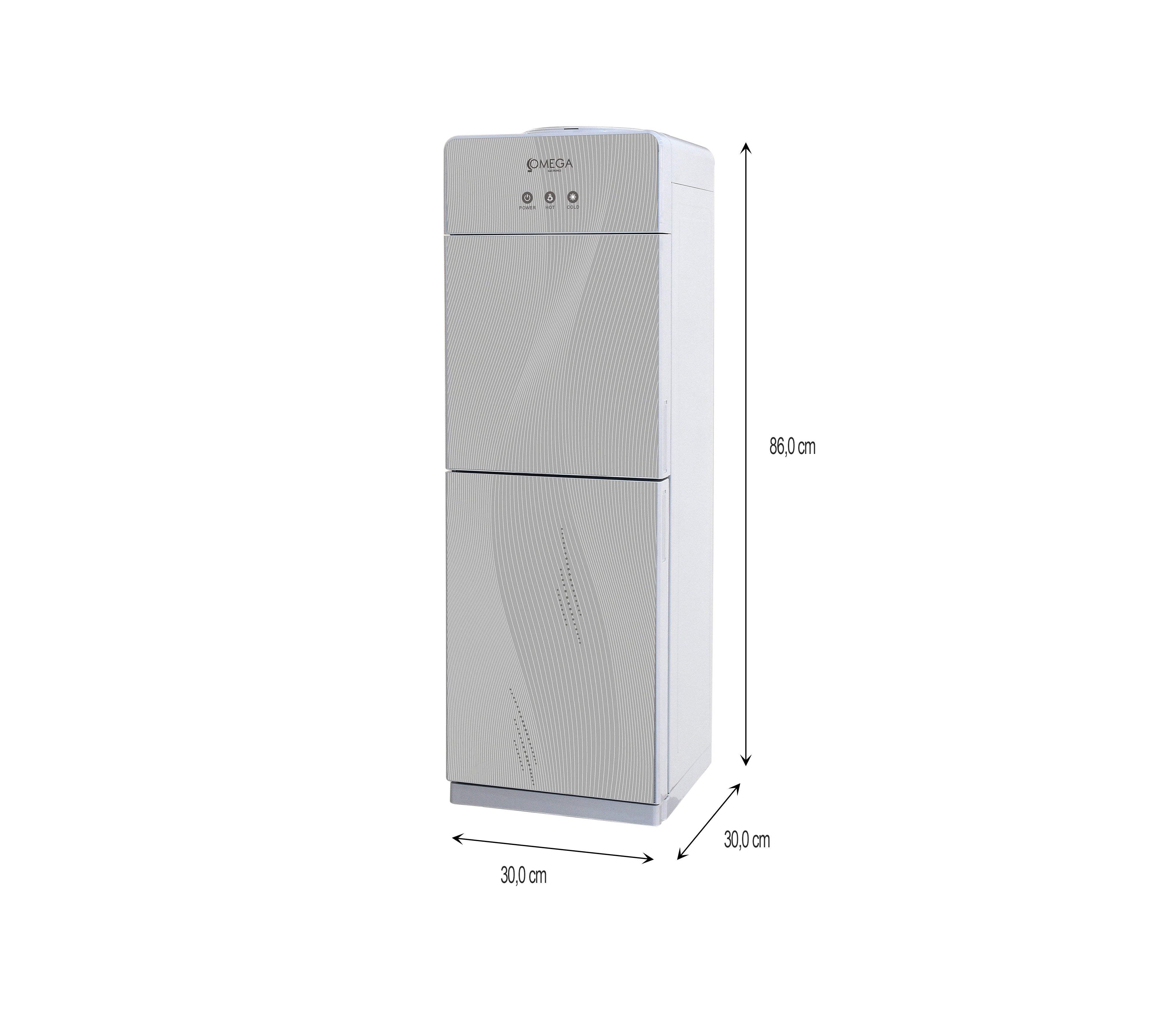 OWD G2S Water Dispenser by Omega Electronics - Fast & Quiet Hot/Cold Water Dispenser for Home & Office Use