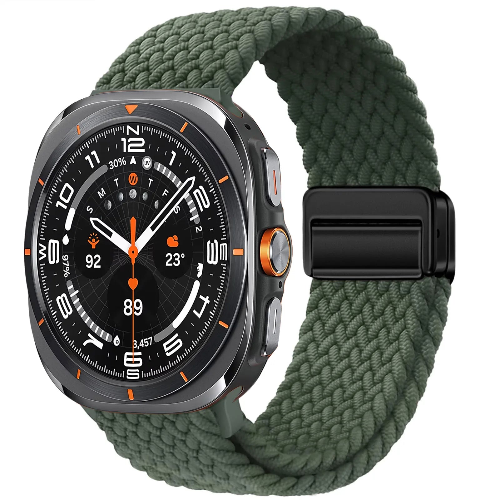 Braided Magnetic Loop Strap for Samsung Galaxy Watch Ultra - Durable & Adjustable Band for Active Lifestyle, Workouts & Everyday Wear