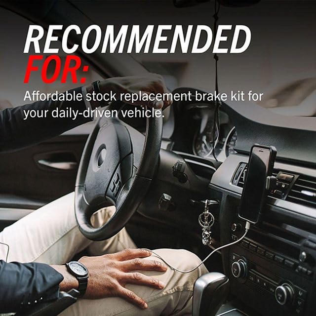 Power Stop KCOE704 Autospecialty 1-Click OE Replacement Brake Kit with Calipers - Compatible with Acura Integra, Honda CR-V, Odyssey, Prelude & Isuzu Oasis | Easy DIY Installation for Smooth Braking Performance | Perfect for Daily Commuting, City Driving & Highway Safety