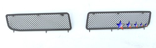 APS Black Stainless Steel Front Bumper Grille Insert for 2005-2010 Chrysler 300 - R76636H - Enhances Vehicle Style & Protection for Daily Driving & Car Shows