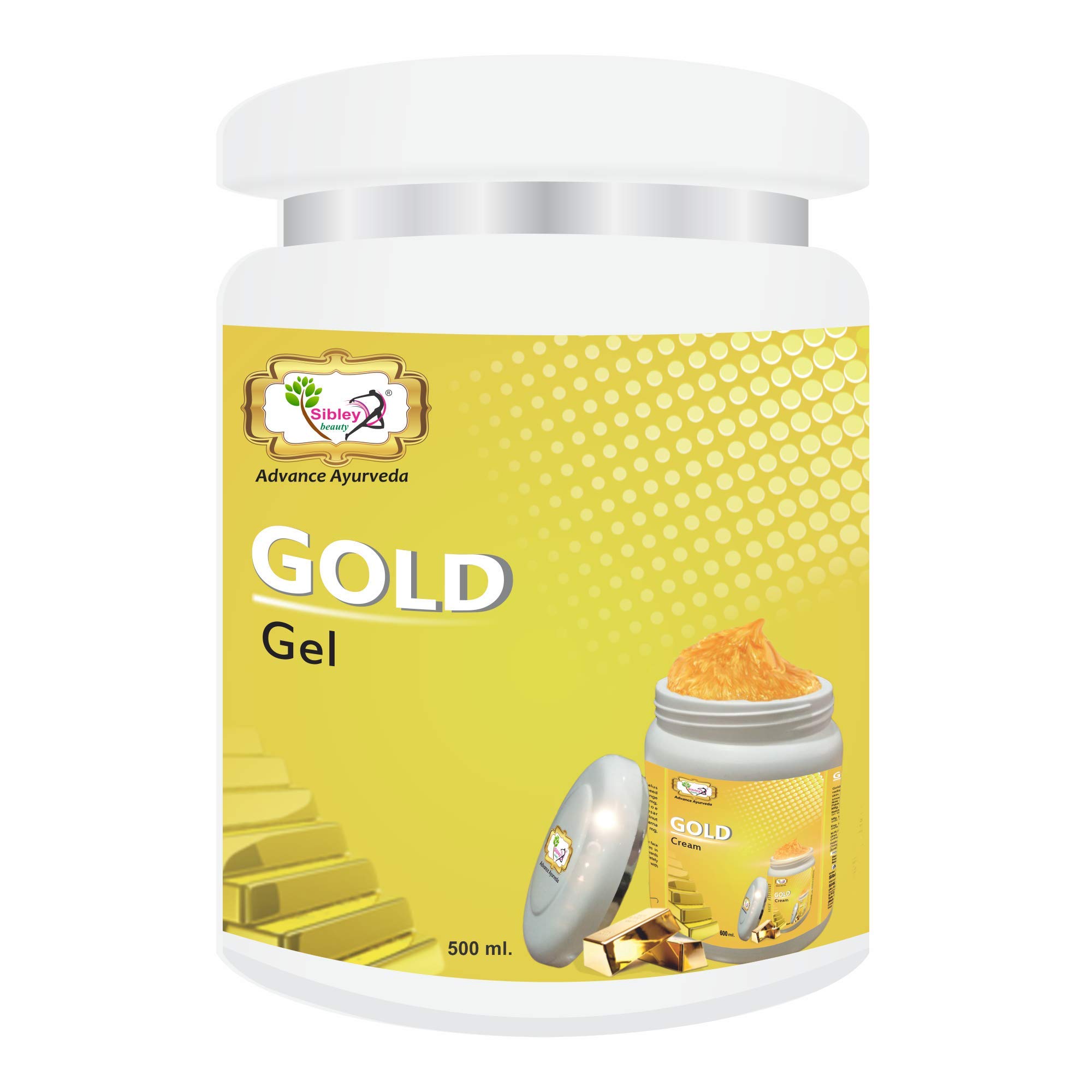 Radiant Gold Facial Massage Gel - 500gm Brightening & Hydrating Face Gel for Soft, Smooth Skin | All Skin Types | Men & Women | Salon Professional | Use for Spa Treatments, Daily Skincare Routine & Anti-Aging Facial Massage