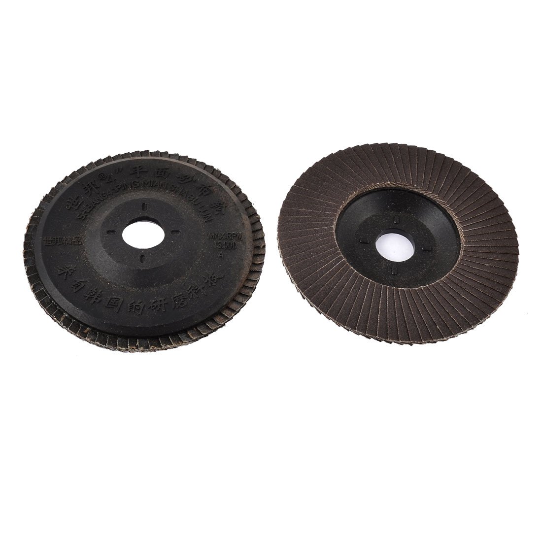 2-Pack 180 Grit 100mm (4 Inch) Hook & Loop Sanding Discs - Round Flap Abrasive Grinding Wheels for Angle Grinders - Perfect for Woodworking, Metal Polishing & DIY Projects