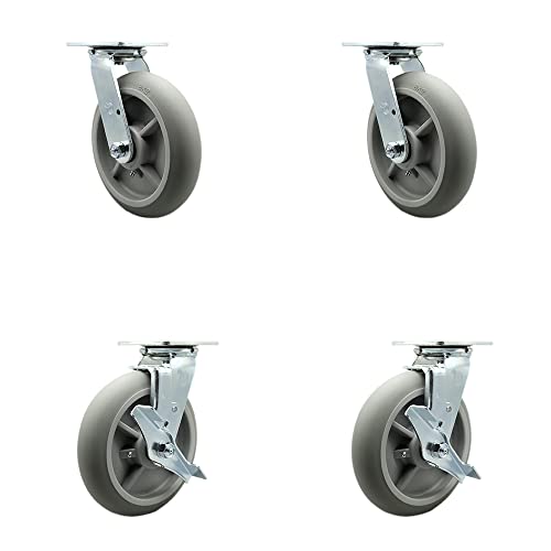 4 Swivel w/2 Brakes & 2 Swivel Locks